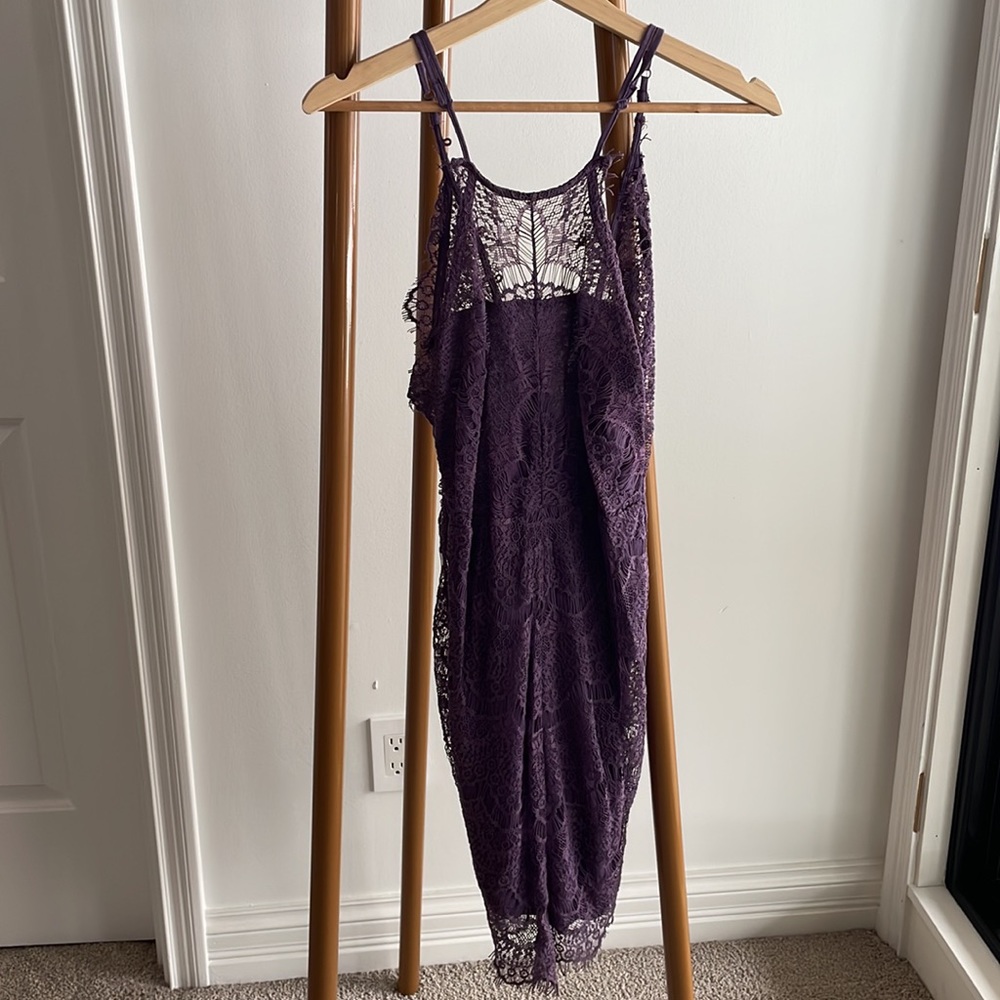 Free people eyelash lace she’s got it slip dress - Picture 3 of 7